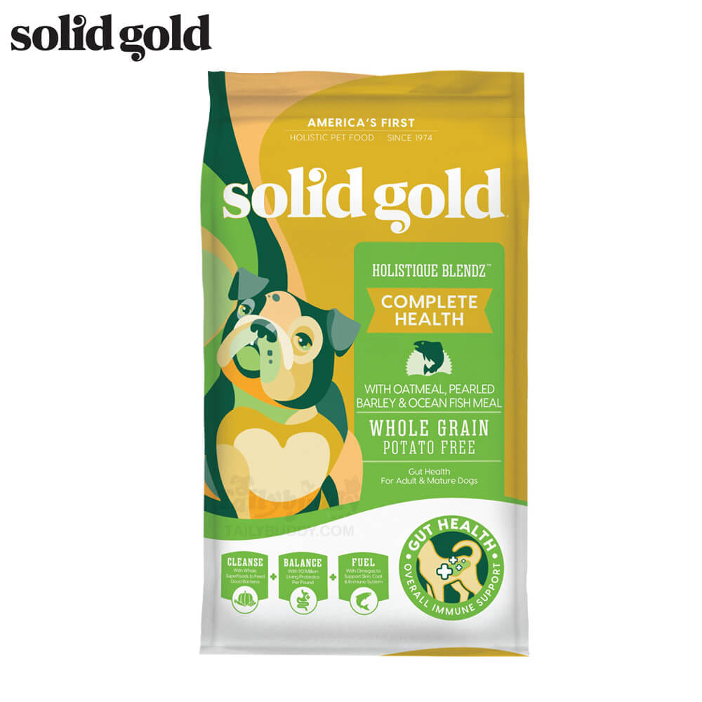 อาหารสุนัขโฮลิสติก SOLID GOLD HOLISTIQUE BLENDZ สำหรับสุนัขโต สูงวัย และน้ำหนักเกิน (1.8 KG)_1
